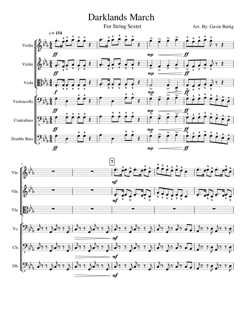 pizzicato parade music sheet for violin one