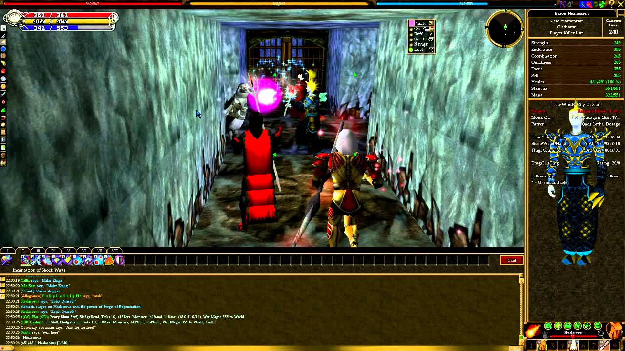 asheron's call dungeons by level
